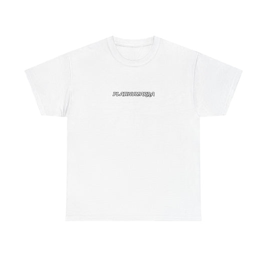 Minimalist 'Happiness' Script Tee — Small Chest Logo